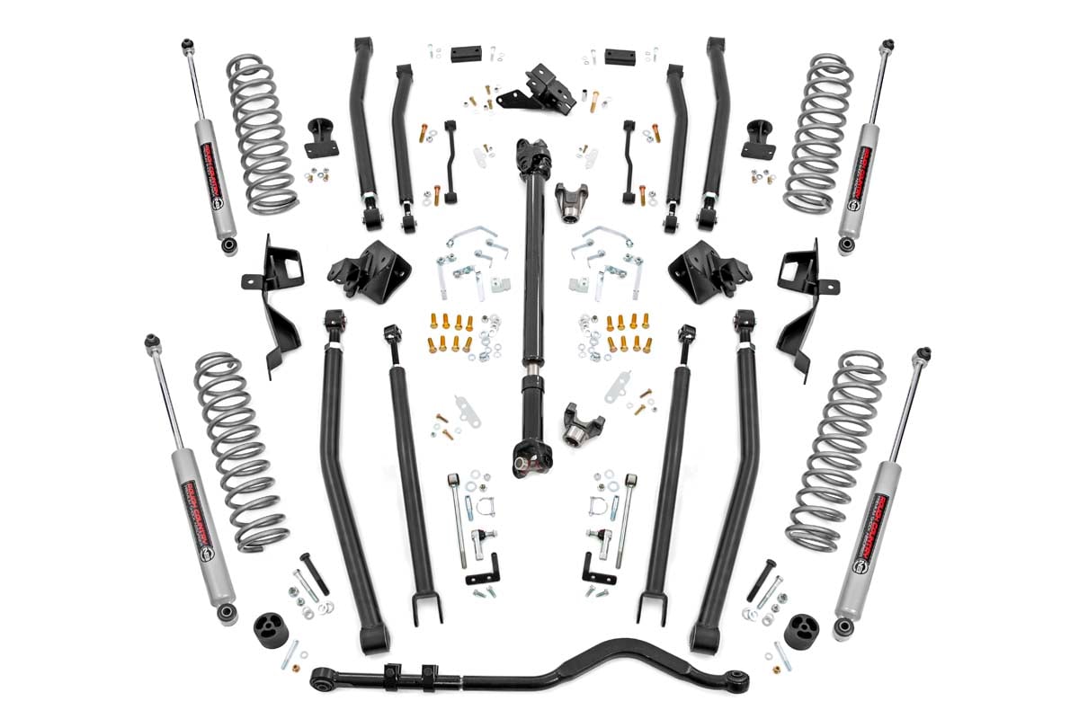 Jeep Wrangler Suspension Lift Kit - Rough Country - 6 Inch, Long Arm - '18-'23